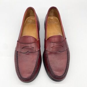 Sebago‎ Mens 11 D Dan Penny Loafers Shoes Burgundy Leather Casual Preppy Classic
